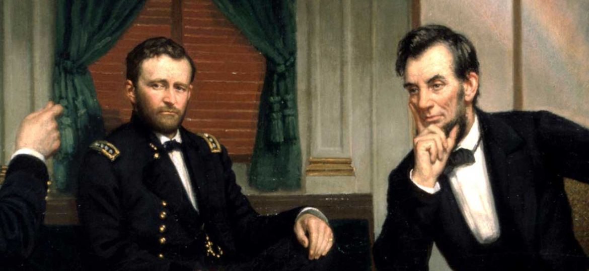 President Abraham Lincoln and U.S. Lieutenant General Ulysses S. Grant